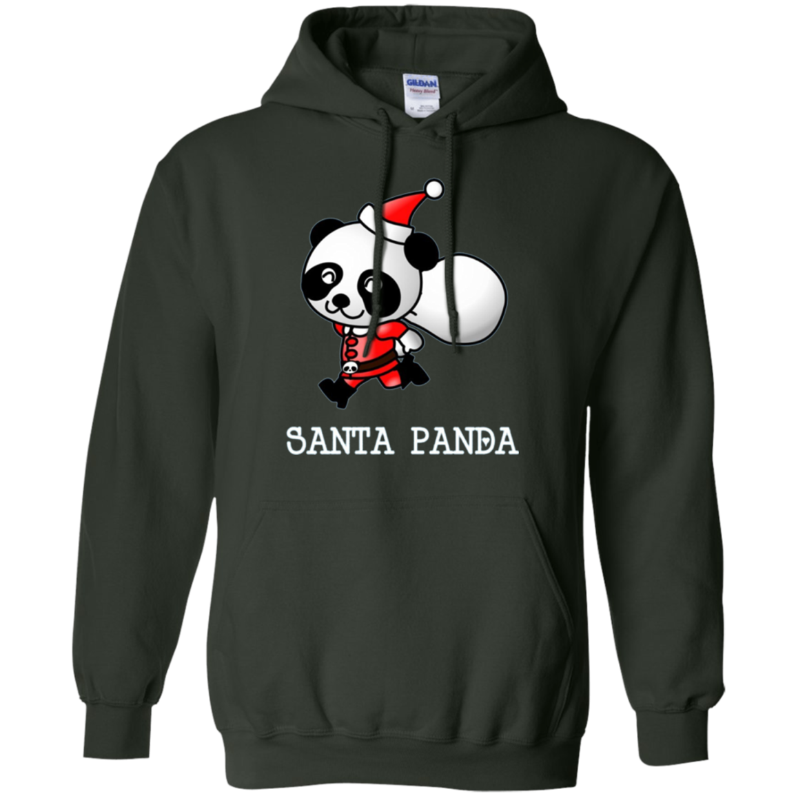 Santa Panda Cute Panda Bear Christmas T-Shirt