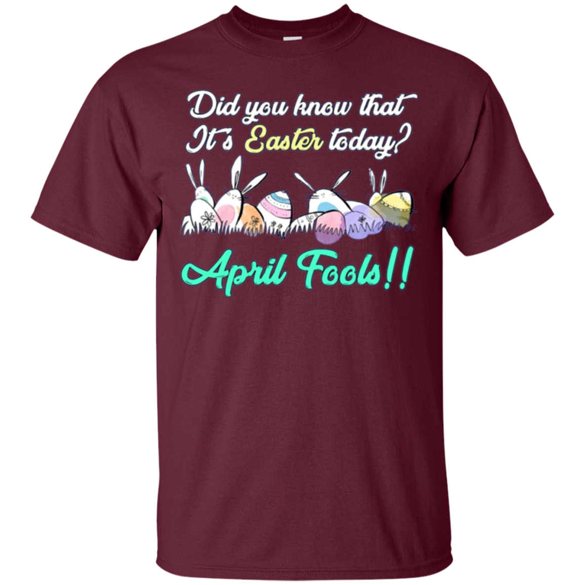 Funny Happy Easter April Fools Day Gift Long Sleee Shirt