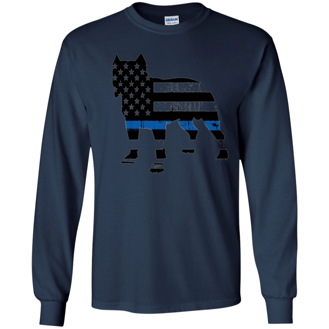 American Flag Pitbull T-Shirt