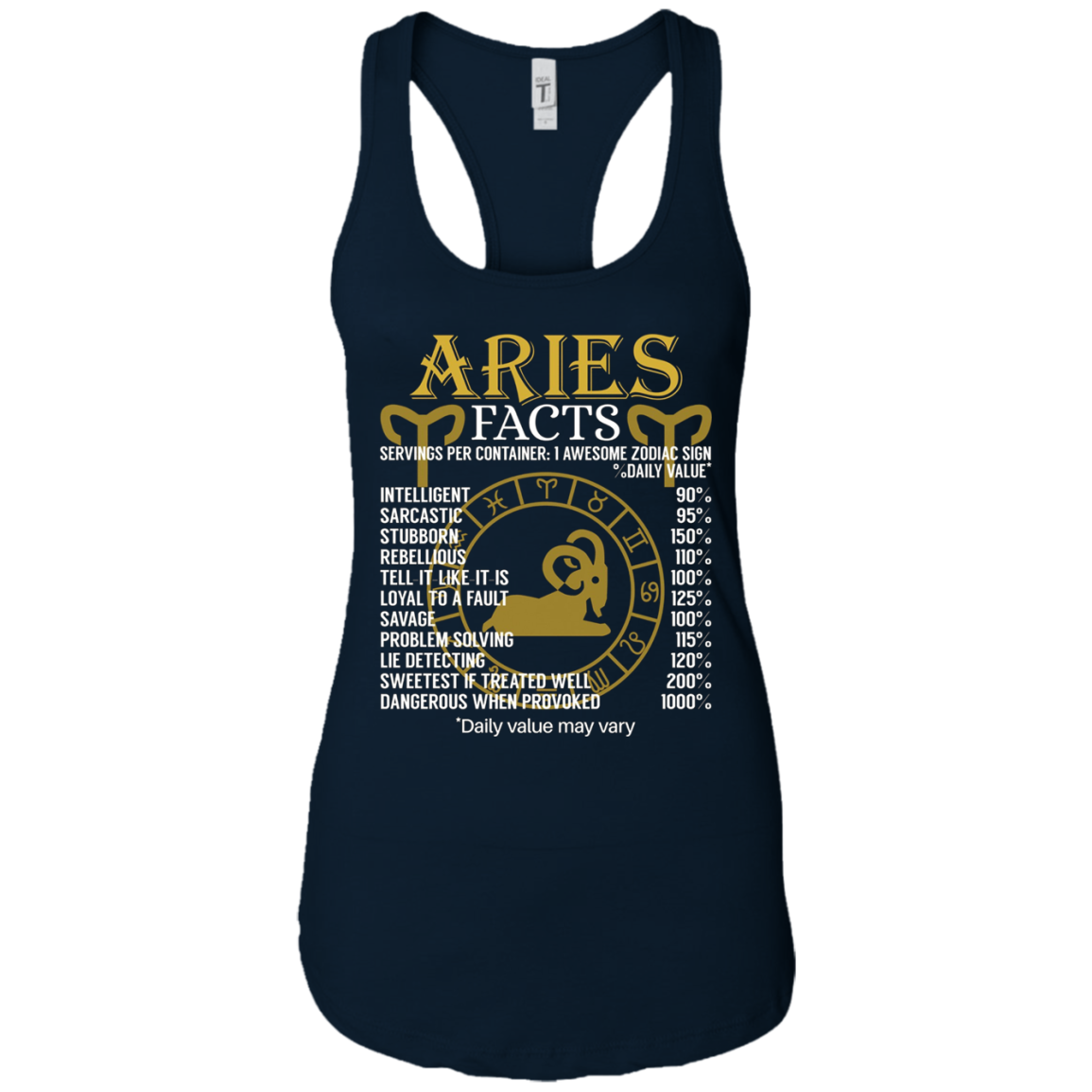 Aries Facts Zodiac Sign T-Shirt