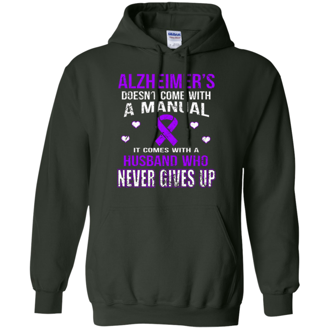 ALZHEIMER'S comes with a husband who never gives up t shirt