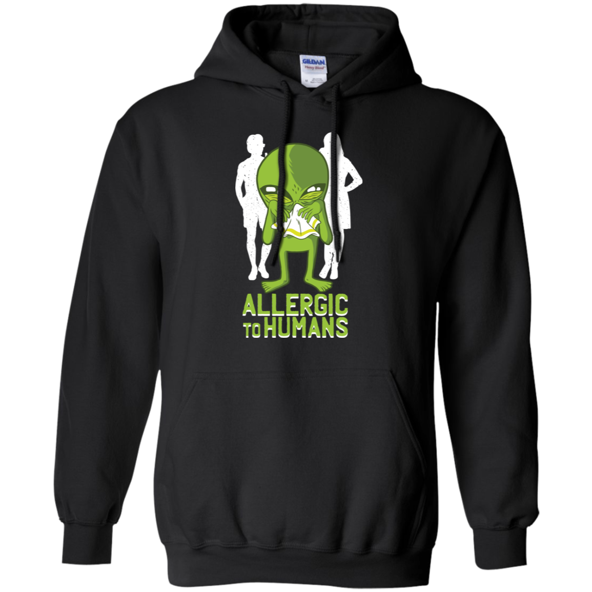 Allergic To Humans Funny Alien Galaxy Space Abduction Shirt