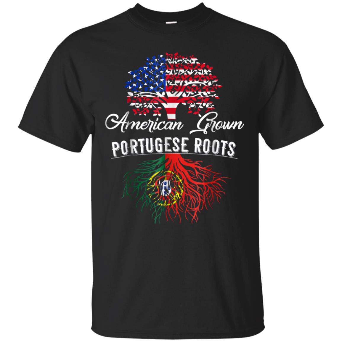 American Grown Portugese Roots T-Shirt Men Women Kids