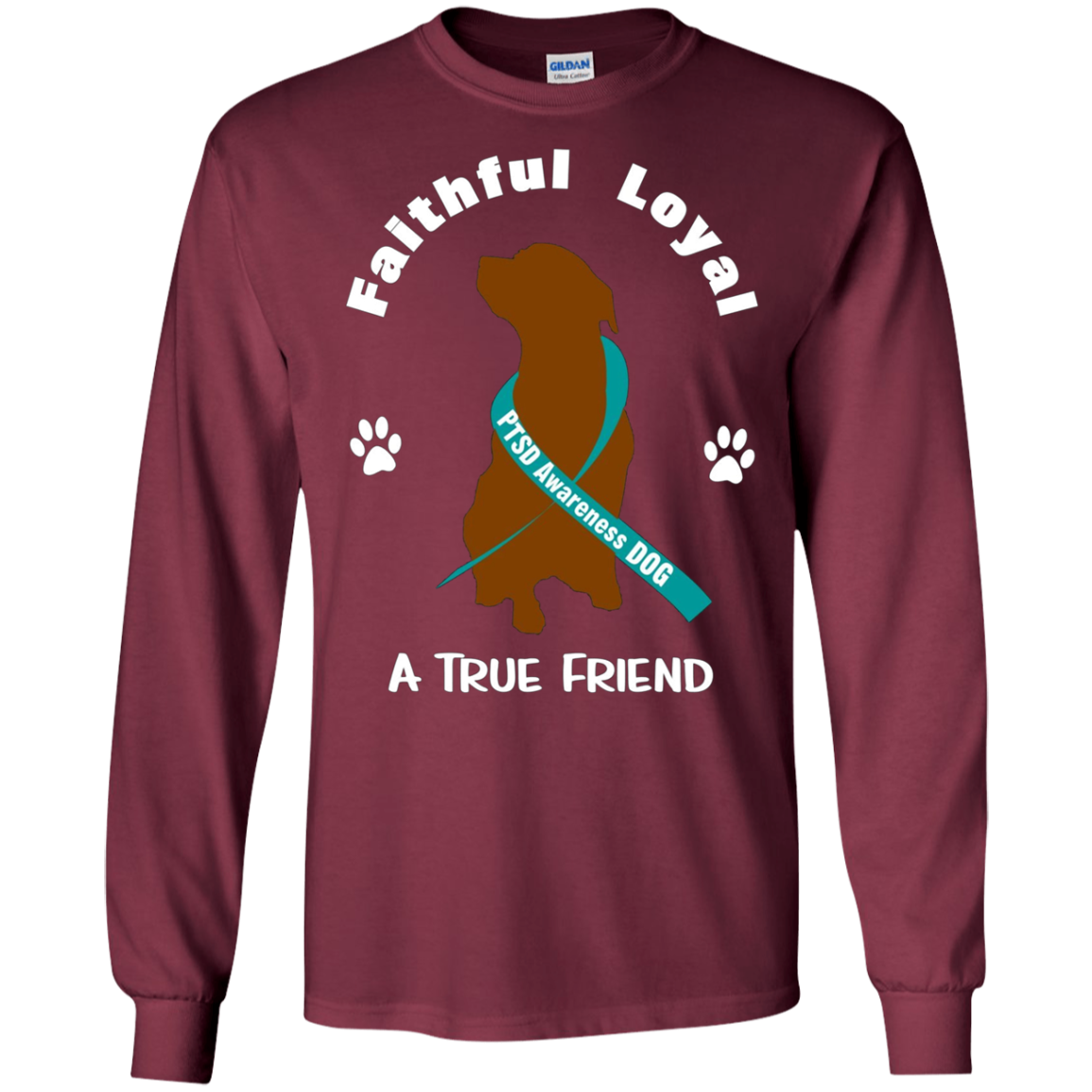 A True Friend PTSD Awareness Support Dog Shirts