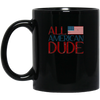 Image of All American Dude 4th of July Patriotic America USA Shirt LS