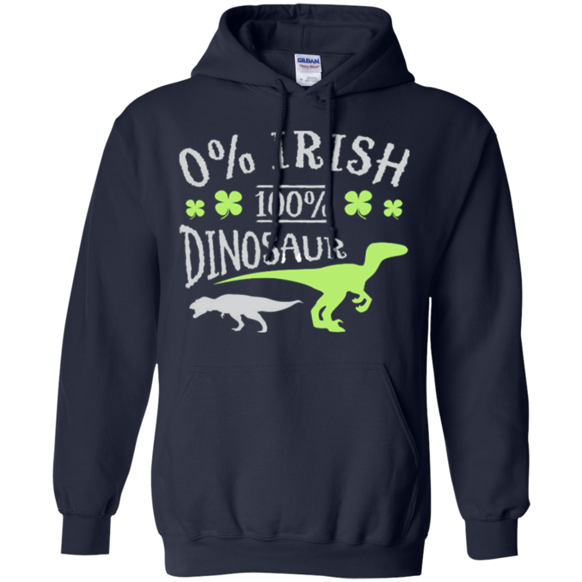 0% Irish 100% Dinosaur T-Shirt