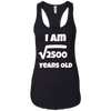 Image of 50 year old 50th Birthday Gift Idea: Square Root of 2500 Tee