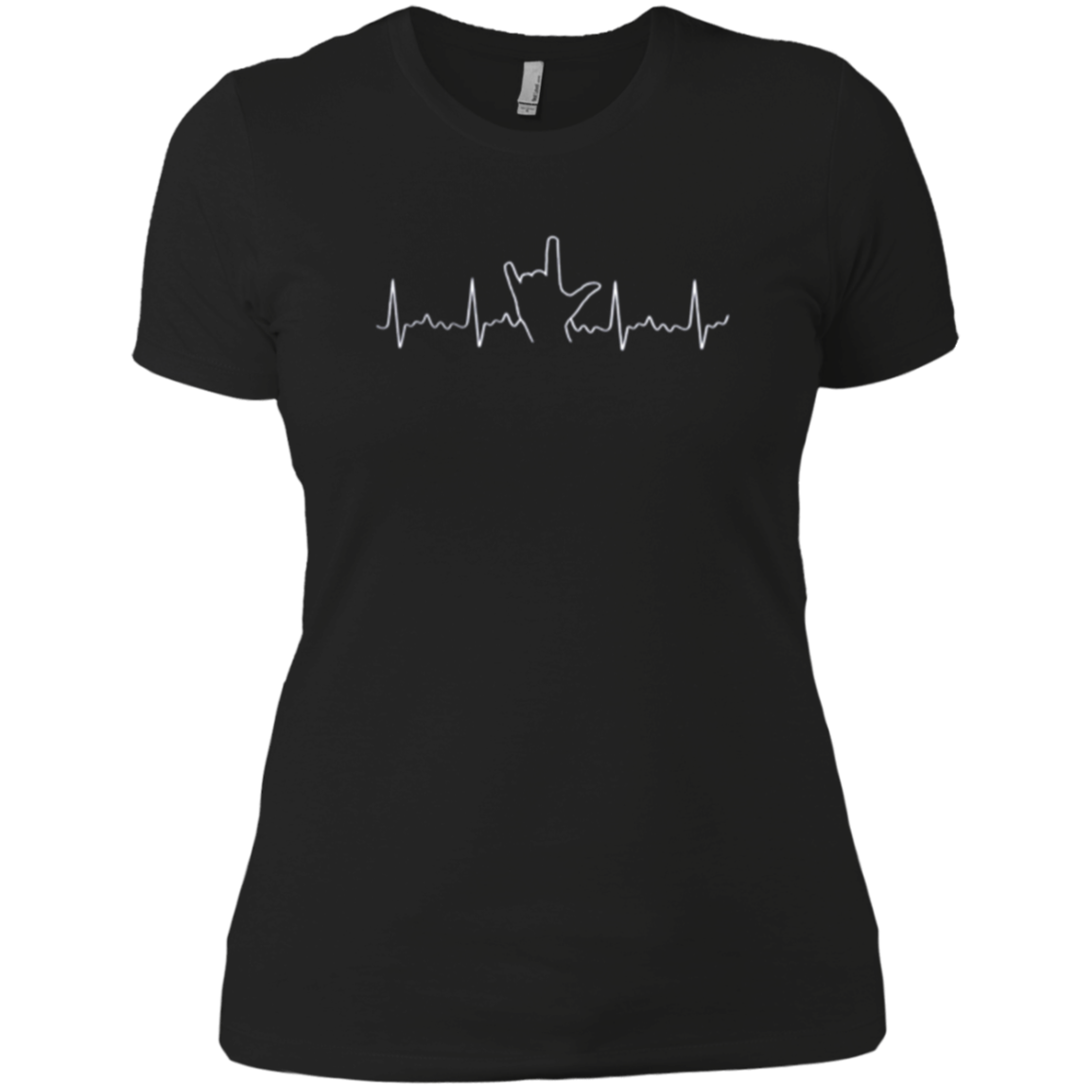 American Sign Language Heartbeat I Love You Asl T-Shirt