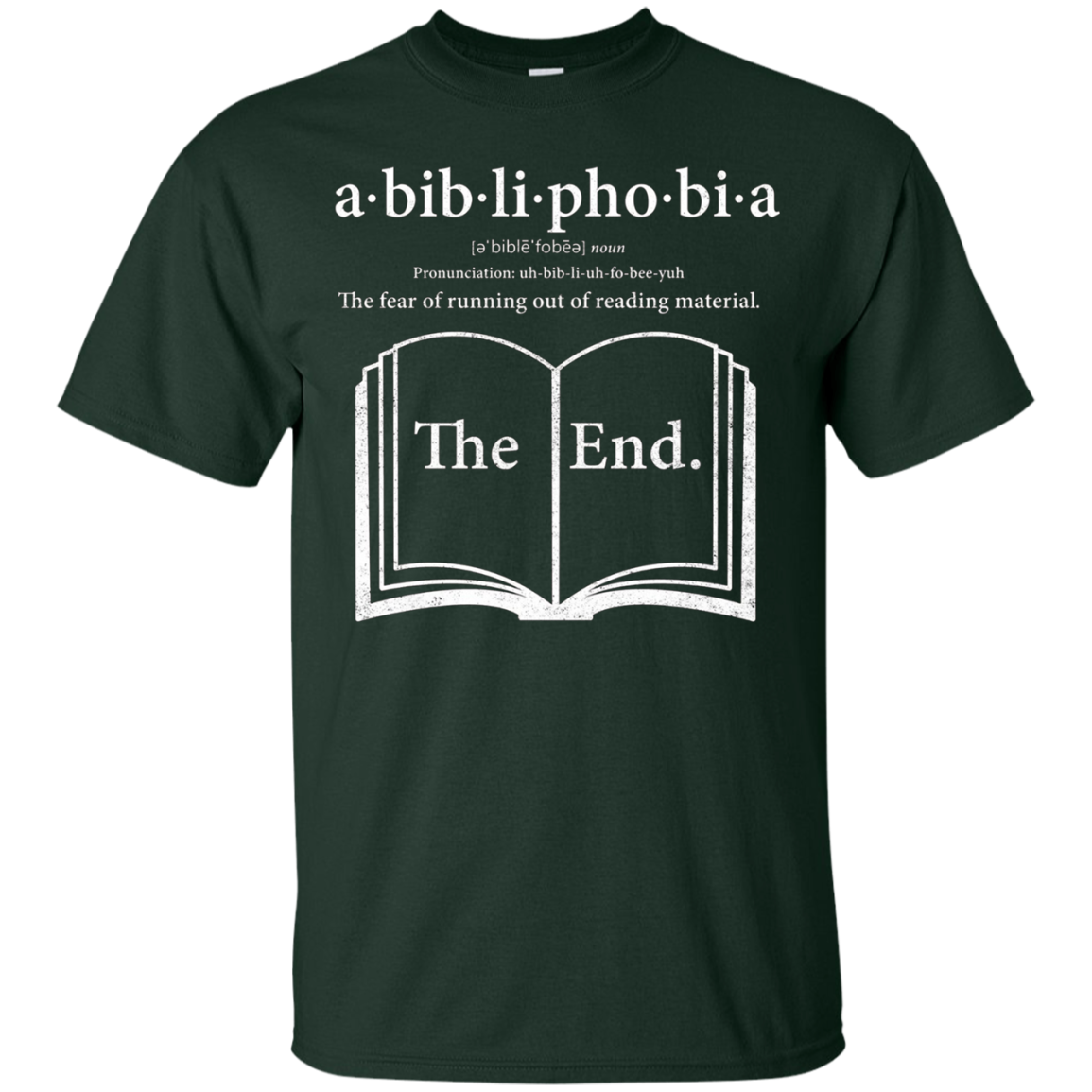 Abibliophobia Reading Book Lover T-Shirt