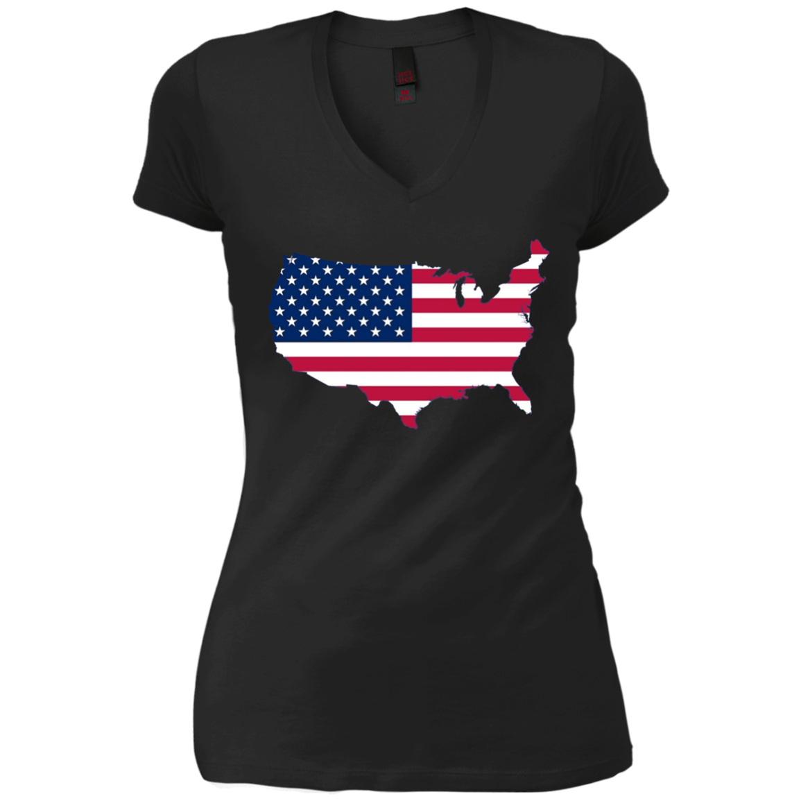 American Flag LS T-Shirt 4th of July America Graphic Tee
