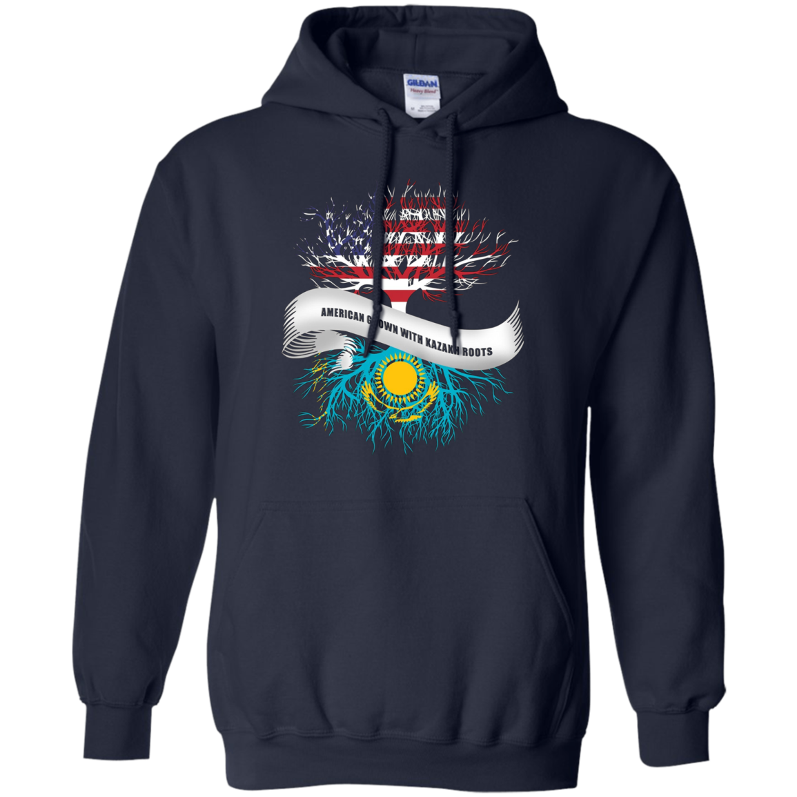 American Grown with Kazakh Roots T-Shirt Kazakhstan Tee
