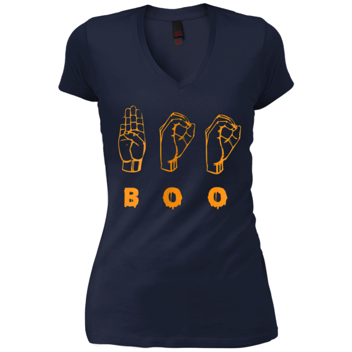 American Sign Language ASL BOO Halloween T-shirt