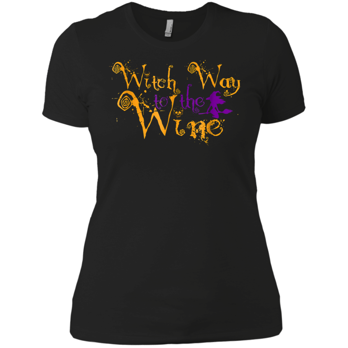 Witch way to the wine shirt Party Halloween Wine lover shirt
