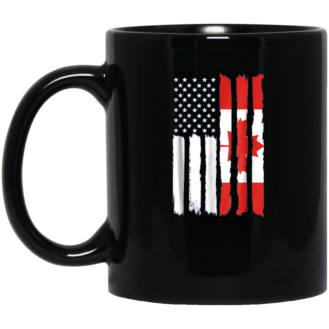 American Canadian Patriotic Flag T-shirt