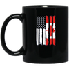 Image of American Canadian Patriotic Flag T-shirt
