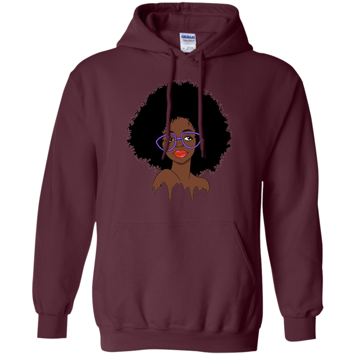 Afro Art Natural Hair T-Shirt for Black Women