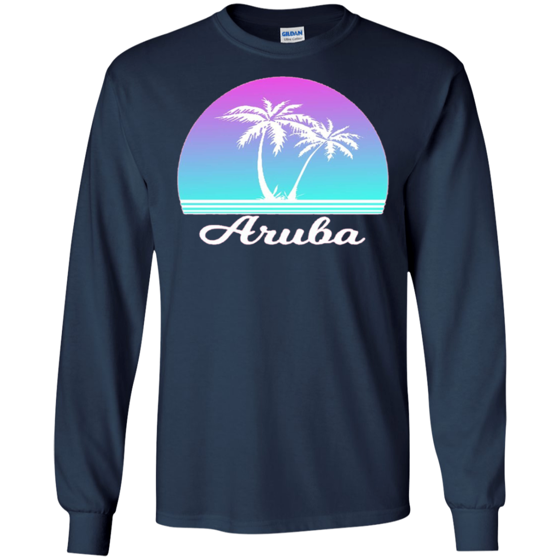 Aruba Souvenir TShirt Tropical Palm Tree Beach Travel Gift