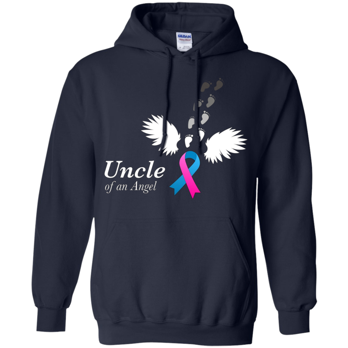 Angel Uncle T-Shirt. Miscarriage Awareness Infant Loss