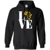 Image of African black power map raised fist I love Africa t-shirt