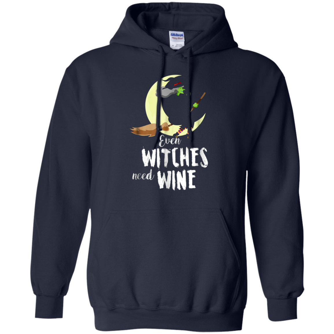 Funny Halloween T Shirt Even Witches Need Wine Shirt