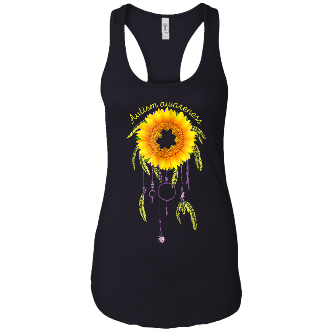 Autism Awareness Sunflower Dream Catcher T Shirt