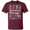 Image of Assistant Manager Product Label T-Shirt Mens Womens