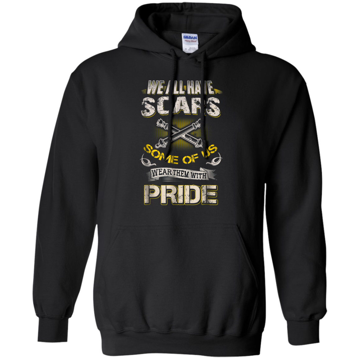 Artilleryman T-shirt, We All Have Scars Wear Them With Pride