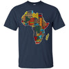 Image of African pride traditional ethnic pattern Africa map t-shirt