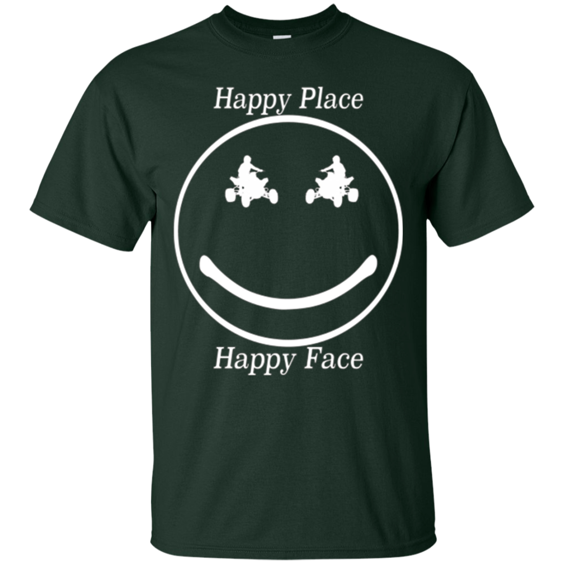 ATV Motocross Happy Place Happy Face t-shirt