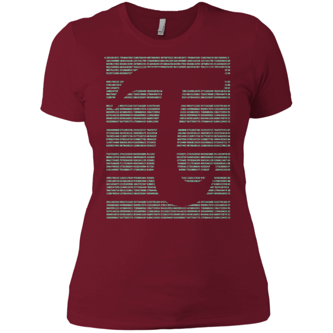 All Tau Number on one Shirt with Tau 2Pi Symbol T-Shirt