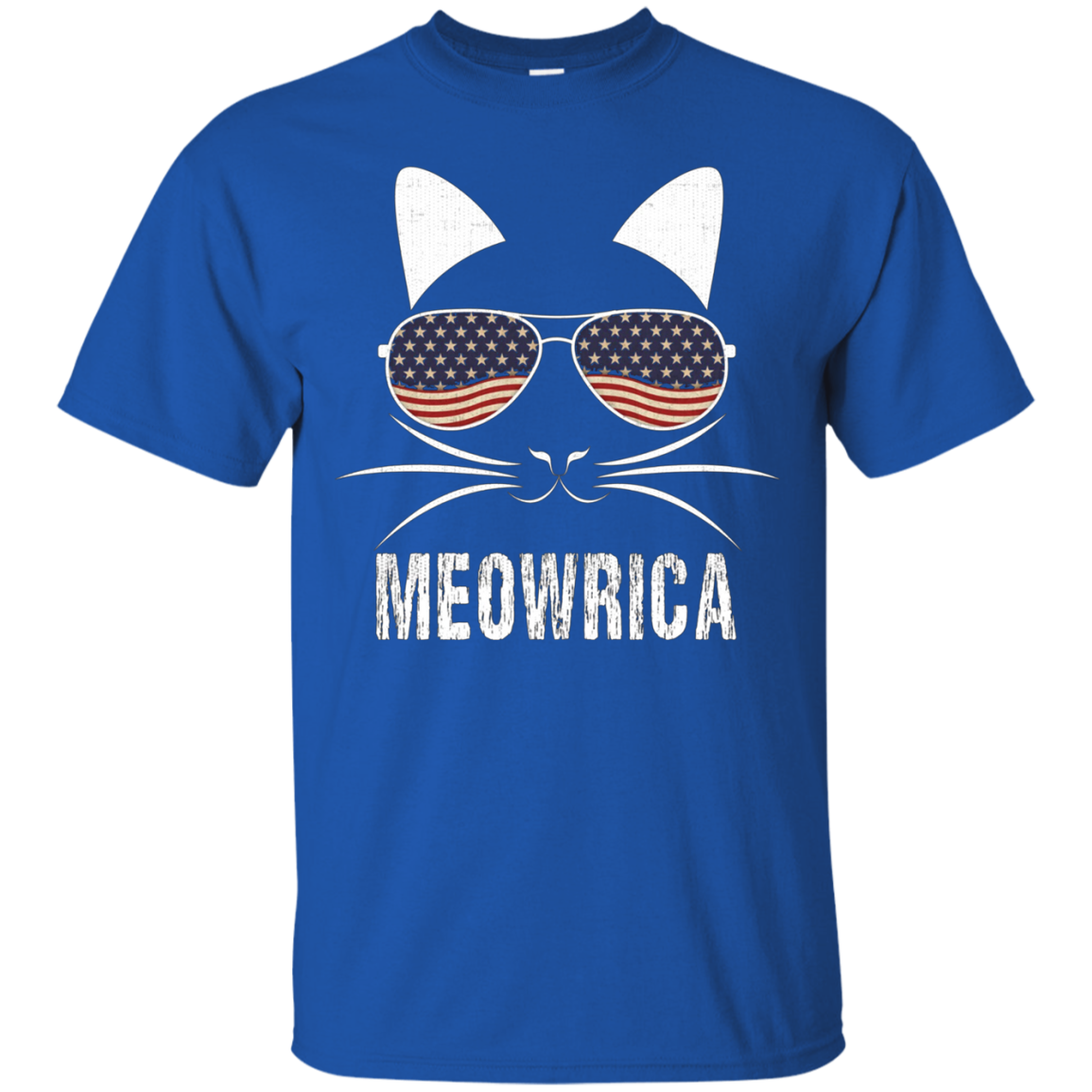 "Meowrica" Patriotic Cat T-Shirt