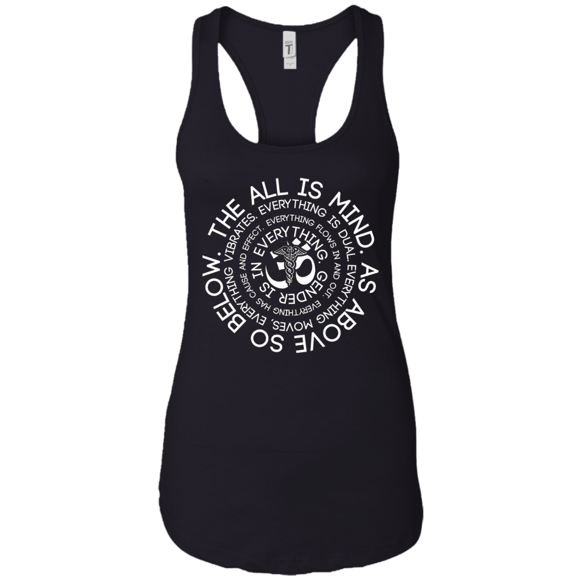 As Above So Below Shirt - Caduceus OM Symbol Tee