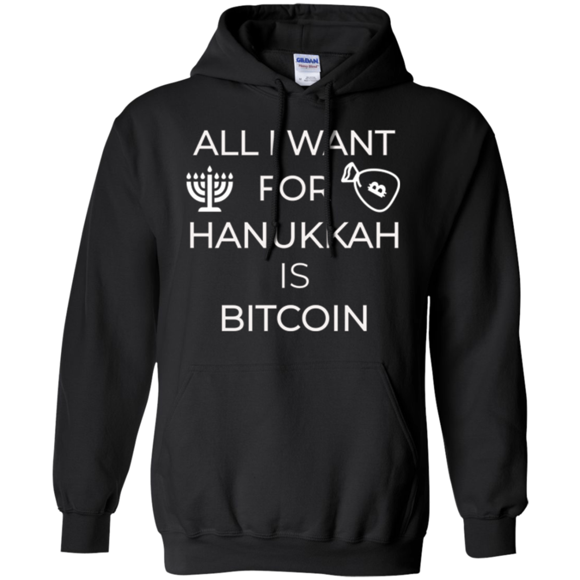 All I Want for Hanukkah is Bitcoin Chanukkah T-Shirt Hodl