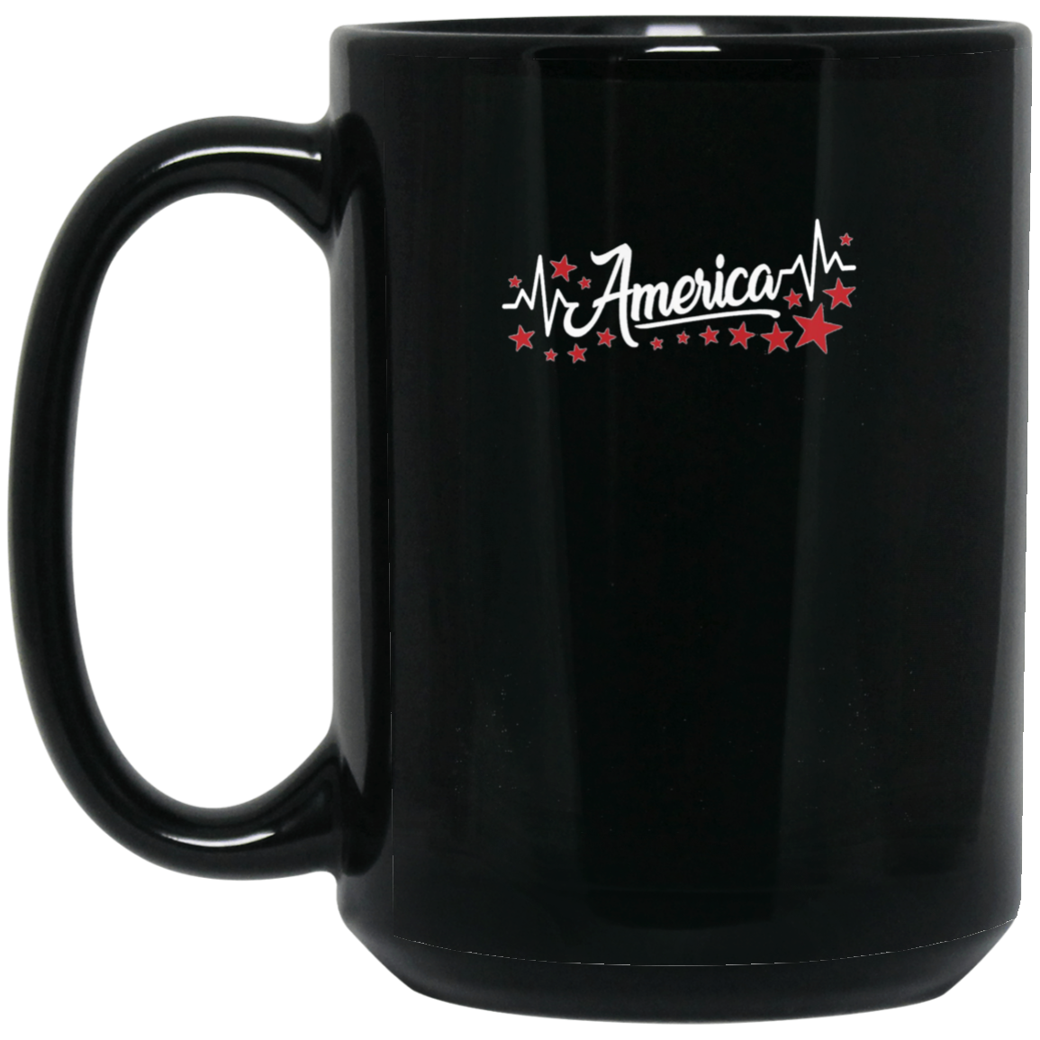 America Heartbeat Red Long Sleeve Fourth July Outfit Stars