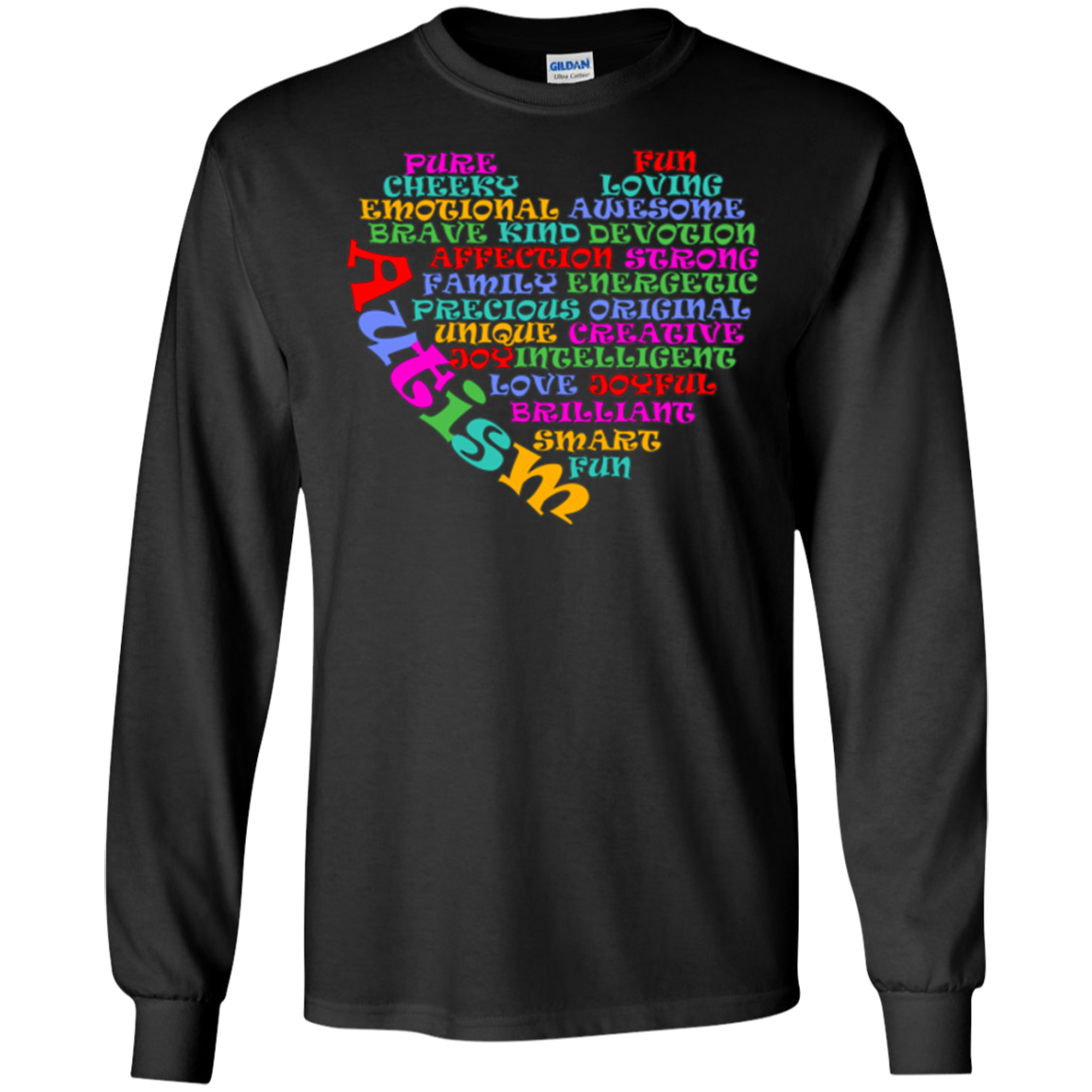 Autism Heart Shape Shirt - Womens Mens Kids