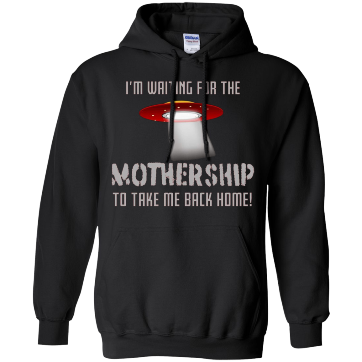 "I'm waiting for the Mothership" funny Ufo t-shirt