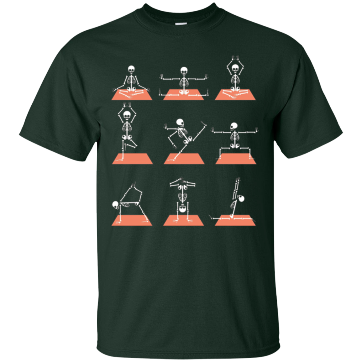 Exercice de chemise de pose de yoga squelette de Noël