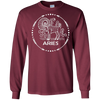 Image of Aries Zodiac Horoscope Birthday Astronomy Gift T-Shirt