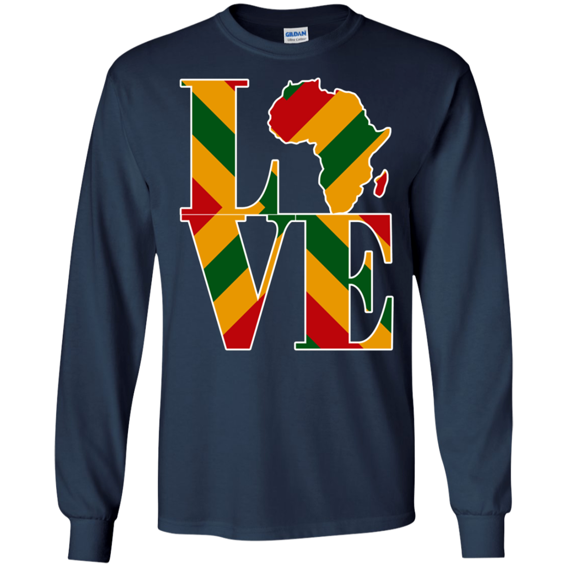 Africa map regae rasta colors Africa map t-shirt