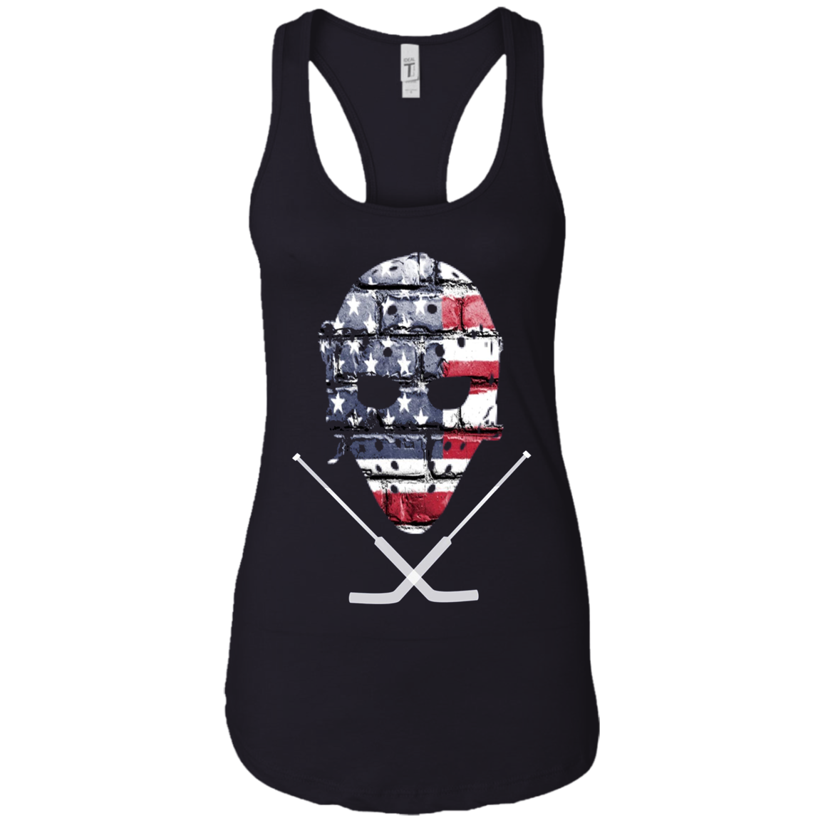 American Hockey Goalie T-Shirt Patriotic Hockey Tee