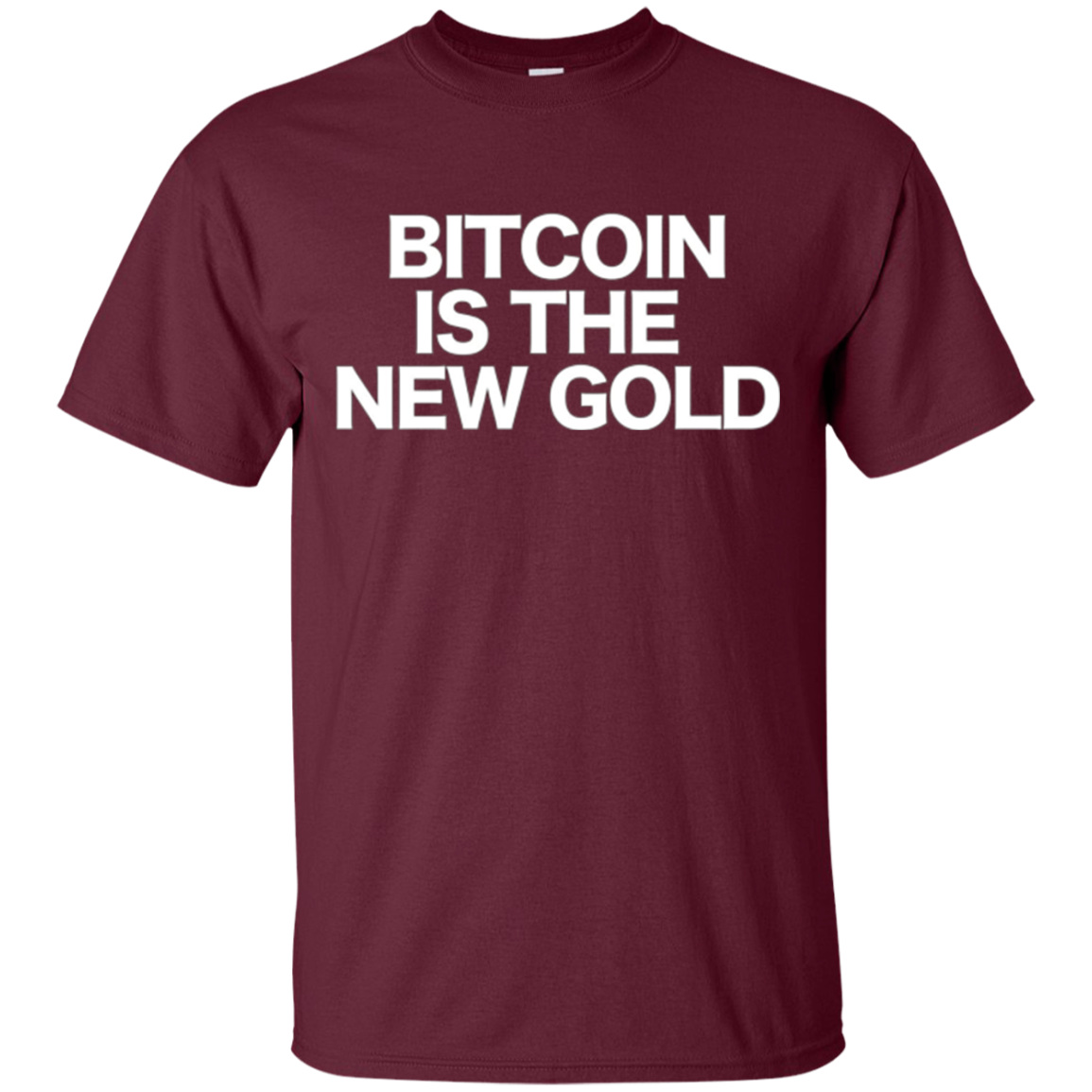 Sarcastic Bitcoin T-shirt BTC is the new Gold