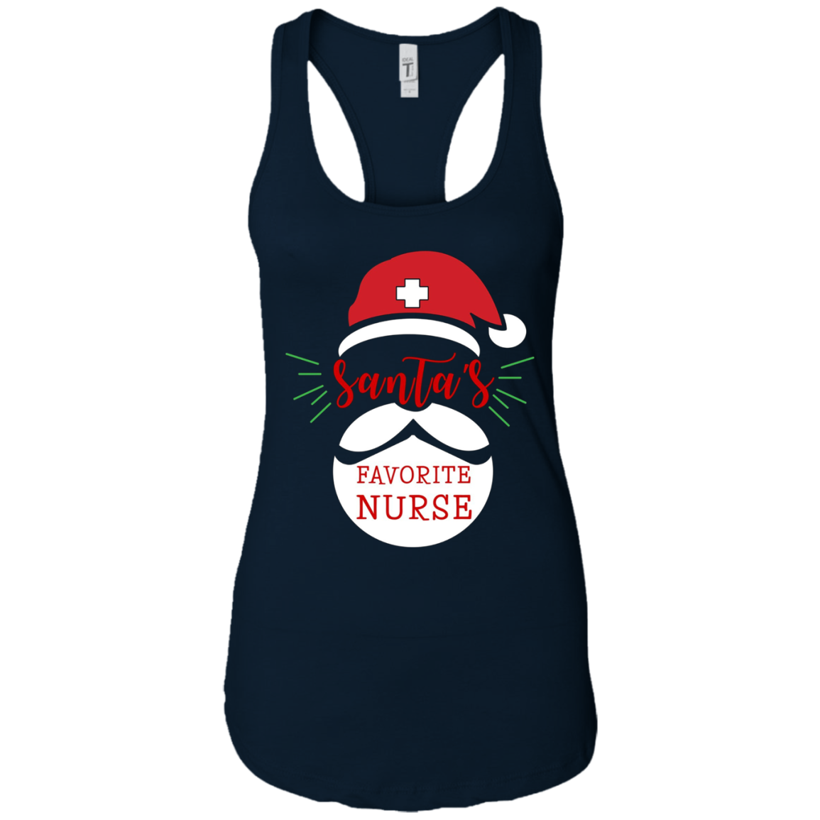 Santa's Favorite Nurse Funny Nurse Christmas T-Shirt