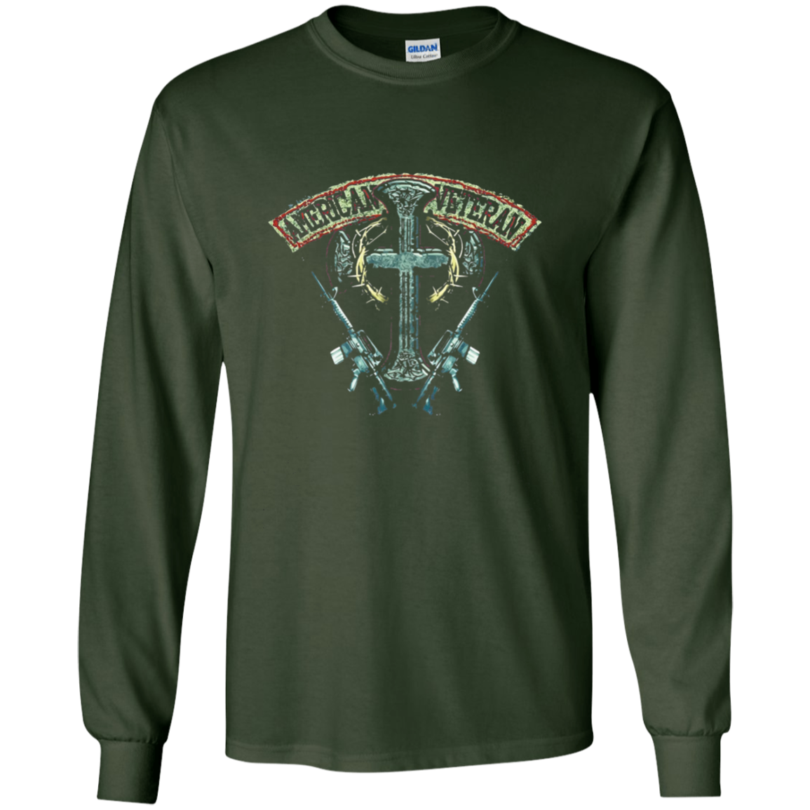 American Veteran Long Sleeve T Shirt, US Army