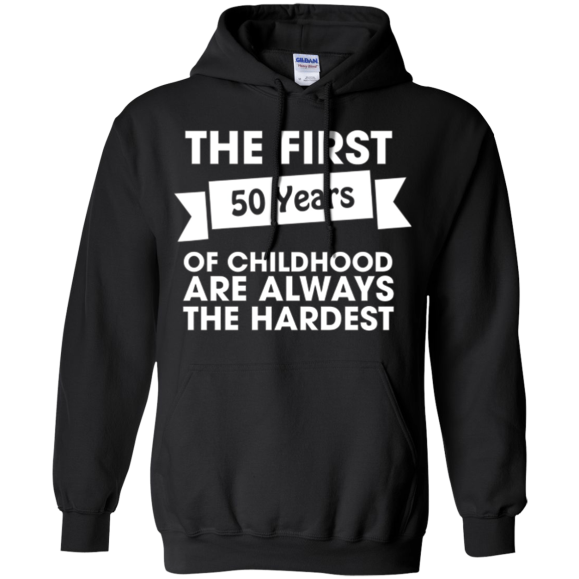 50th Birthday Funny Tshirt | The First Fifty Are The Hardest