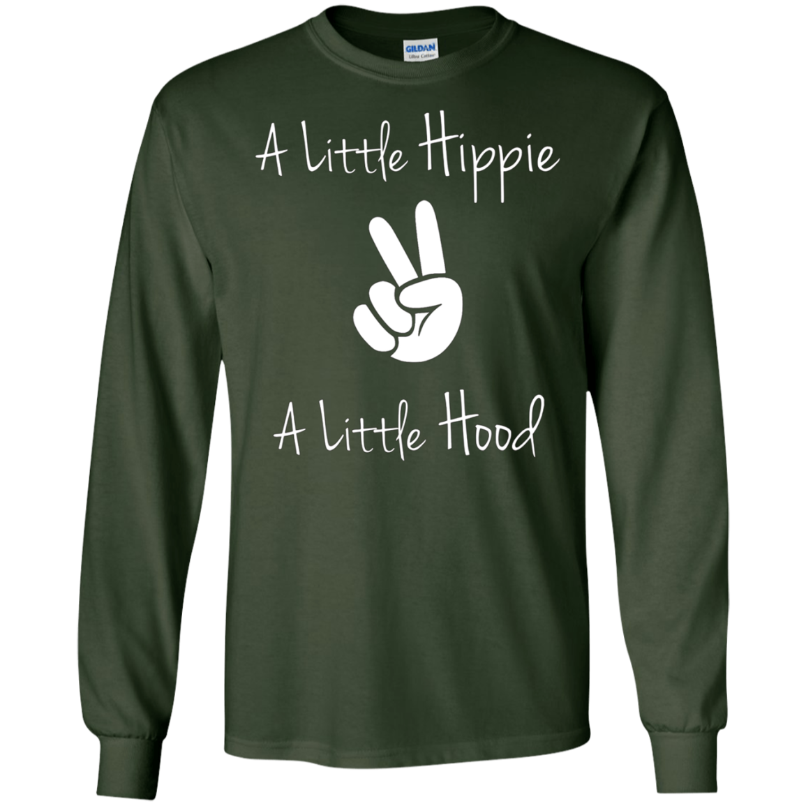 A Little Hippie A Little Hood T-Shirt | Funny Care Free Tee