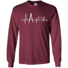 Image of Architect Heartbeat T-Shirt Funny Compass Architecture Gift