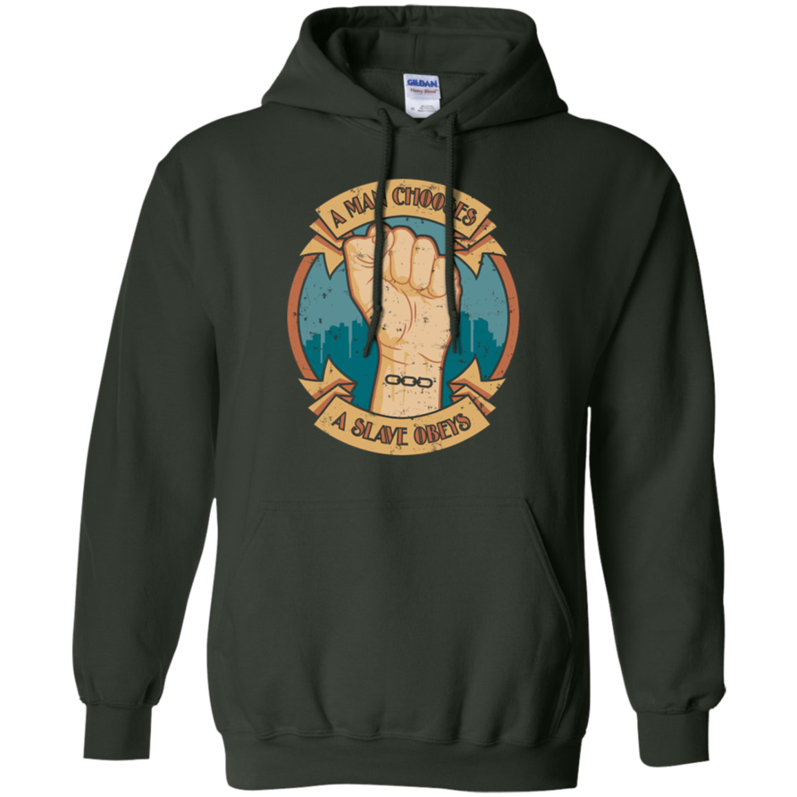 A Man Chooses A Slave Obeys Quote T-Shirt