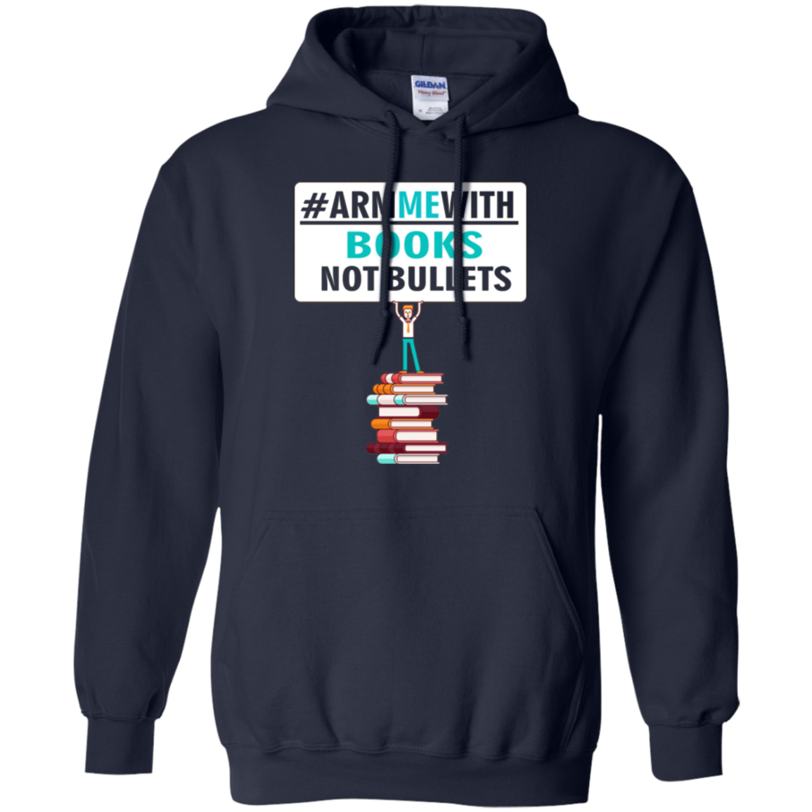 Arm Me With Books Not Bullets Shirt Gift Women Men Teachers