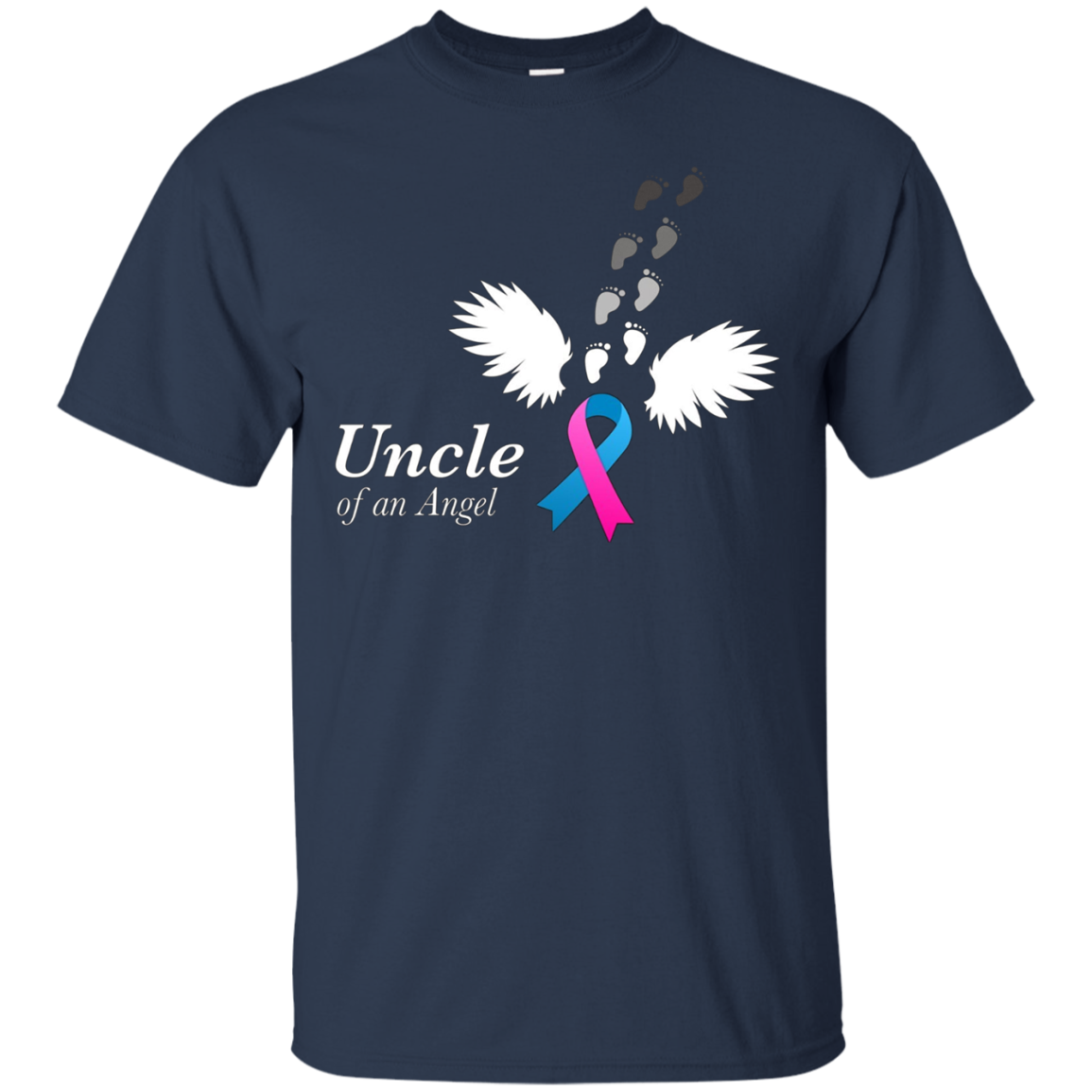 Angel Uncle T-Shirt. Miscarriage Awareness Infant Loss