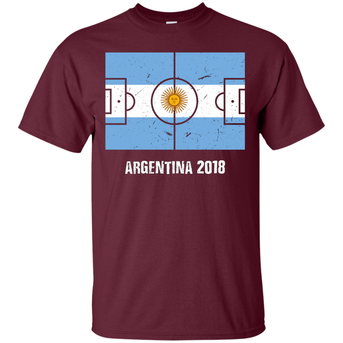 Argentina Team 2018 Tshirt Flag Field